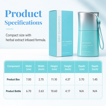 ⏳Limited-time 50% off⏰No-Rinse Dry Shampoo Gel with Built-In Comb🧴🫧