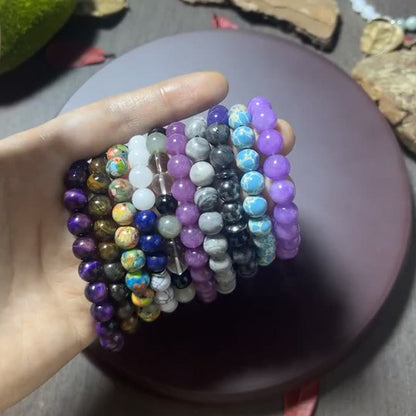 🎁 50% OFF! ⏰ 2026 Sale — Over 19,800 Sold!  Natural Stone Bead Bracelet – Gradient Glow, Grounded Vibes ✨