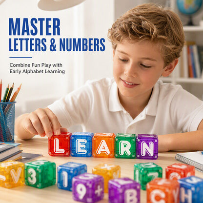 🧩Magnetic Alphabet Number Cubes for Children