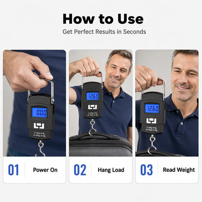 📢📢40% OFF !! ⏰Mini Portable Digital Luggage Scale