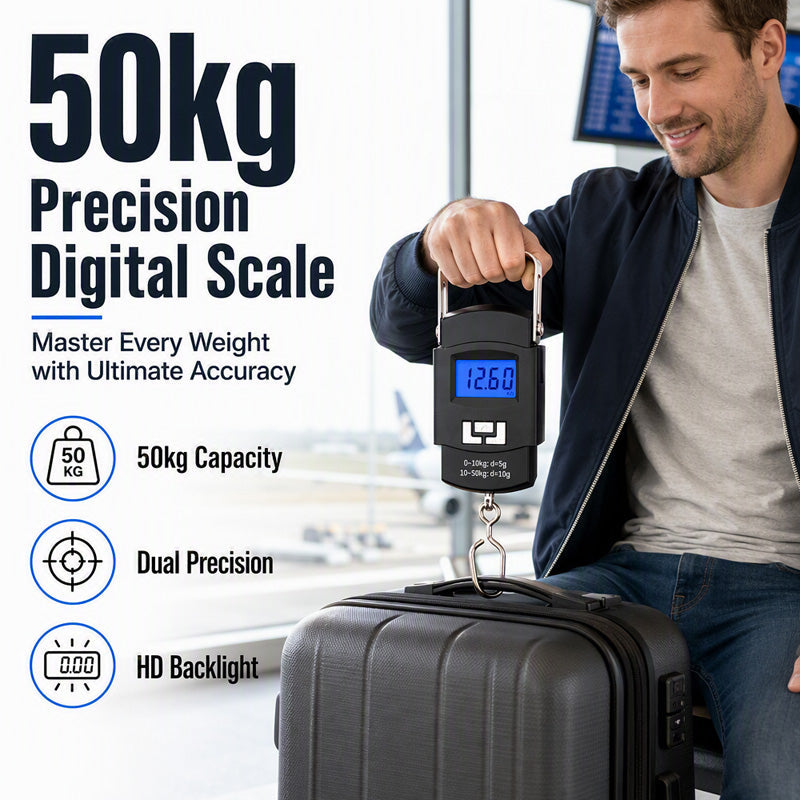 📢📢40% OFF !! ⏰Mini Portable Digital Luggage Scale