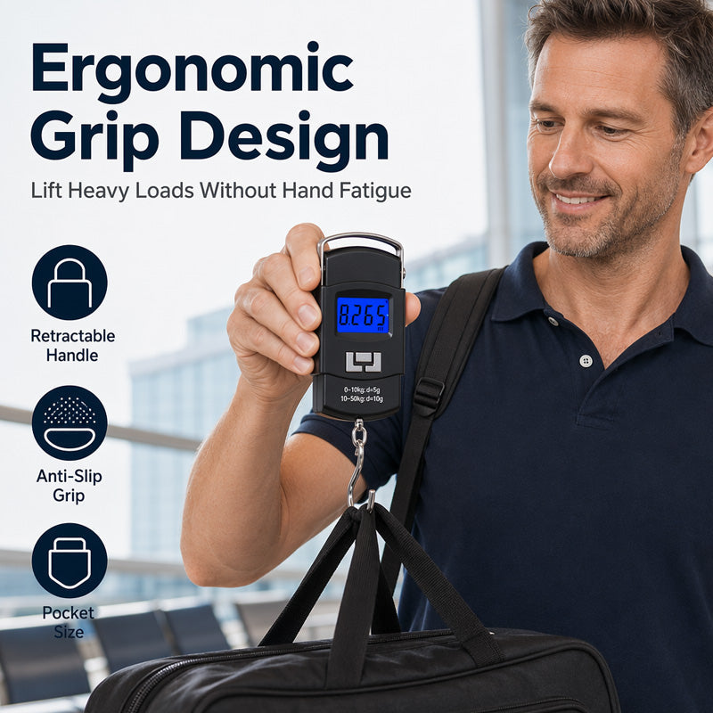 📢📢40% OFF !! ⏰Mini Portable Digital Luggage Scale