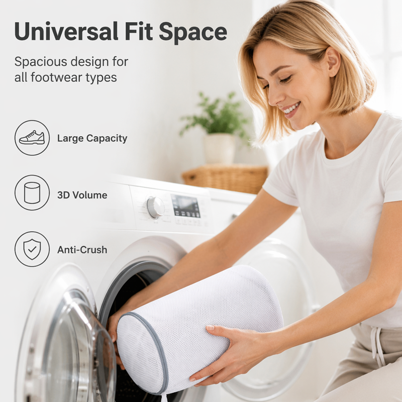 Sandwich Mesh Shoe Washing Bag for Laundry Machine