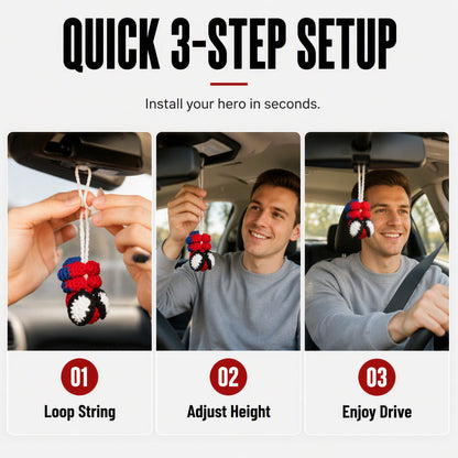 Crochet Spider Car Hanger Ornament