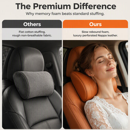 🥳2026 HOT SALE🥳💞50K+ SOLD!🚗💺 50% OFF! Memory Foam Car Neck Pillow – 3D contoured support, slow‑rebound foam. Reduces neck pressure on long drives – drive in comfort! 🛡️✨