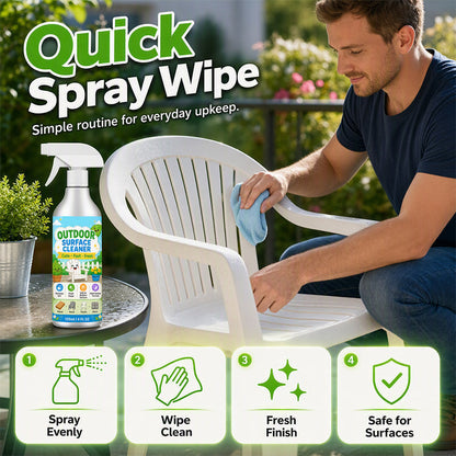 🎉 LIMITED TIME 49% OFF! 🧴 Multi-Surface Patio Cleaner Spray – Lift Grime from Wood, Metal, Plastic & Stone – Quick Spray & Wipe ✨