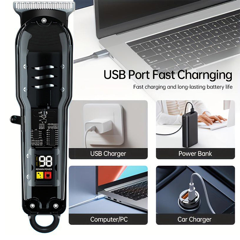 📢📢50% OFF !! ⏰Precision LCD Hair Clipper