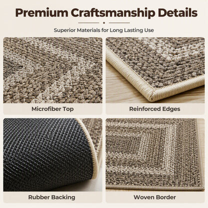 Elegant Woven Runner Rug