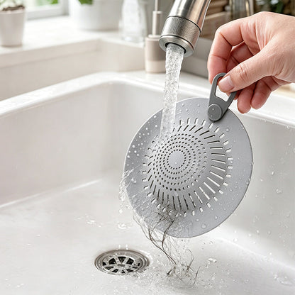 Silicone Floor Drain Cover Hair Catcher for Bathroom & Kitchen