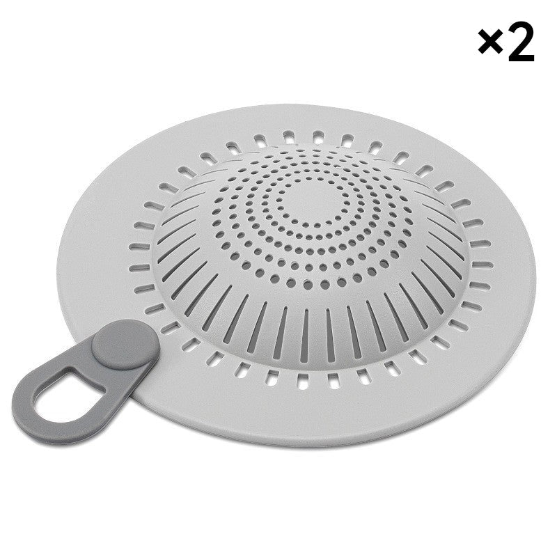 Silicone Floor Drain Cover Hair Catcher for Bathroom & Kitchen