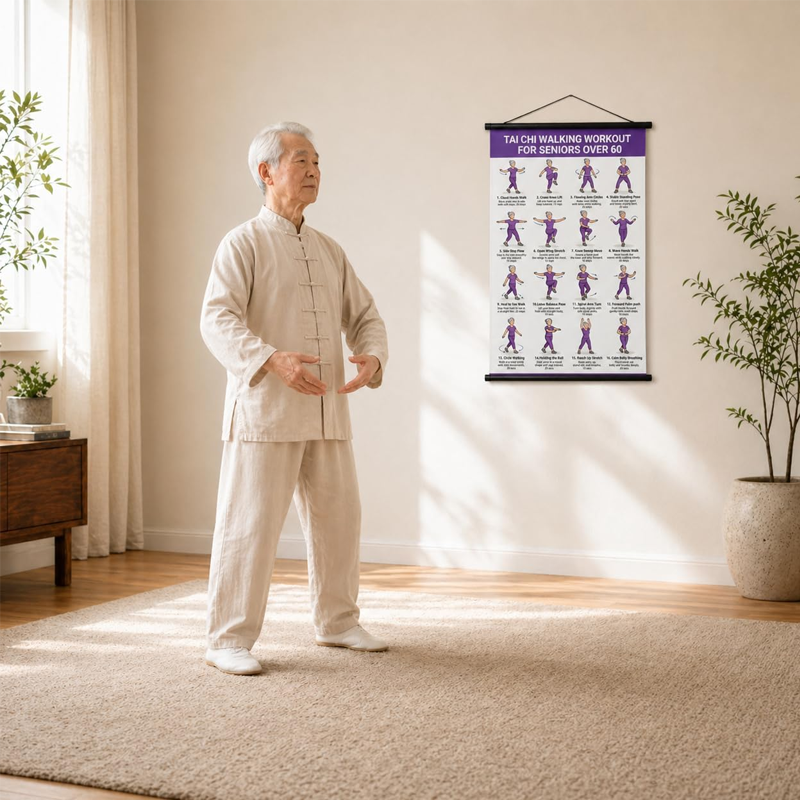 🏆Flash Sale⚡50K+ SOLD! Almost Gone-💥⏰Tai Chi Workout Poster for Seniors