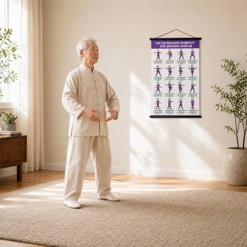 🏆Flash Sale⚡50K+ SOLD! Almost Gone-💥⏰Tai Chi Workout Poster for Seniors