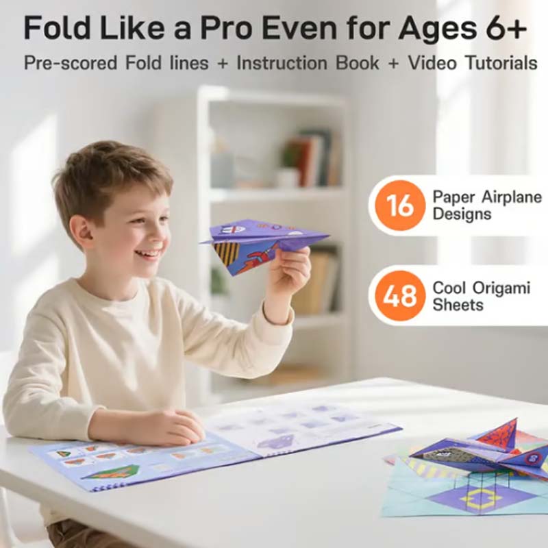 📢📢50% OFF !! ⏰Creative DIY Paper Airplane Set For Kids