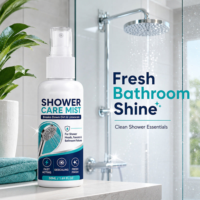 🚿Limited-time Special Price:£7.99!!!✨Fast-Acting Shower Limescale Remover Spray – Dissolves stubborn mineral deposits & hard water stains. Restores water flow & shine – just spray & wipe! 🧼💪