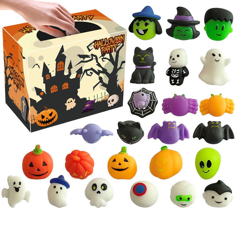 🎃 Assorted Halloween Mini Squishy Toys for Party Favor Bags