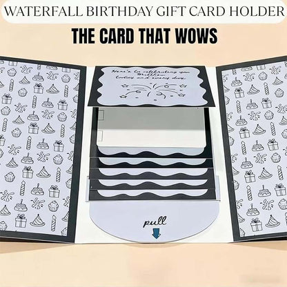 🎄Christmas Pre Sale￡6.99!!☃️Creative Christmas Waterfall Gift Card Booklet