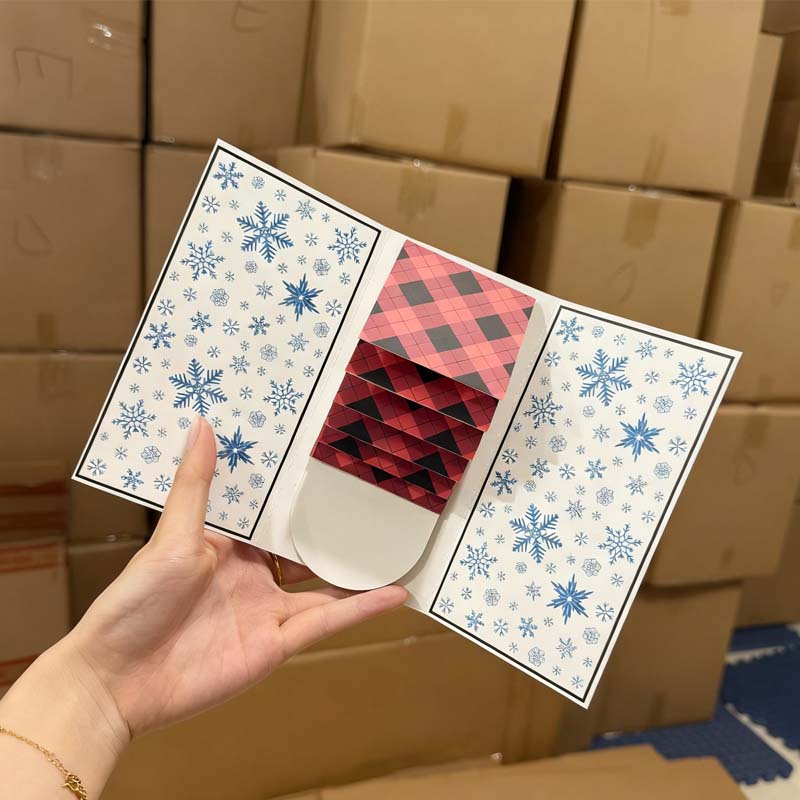 🎄Christmas Pre Sale￡6.99!!☃️Creative Christmas Waterfall Gift Card Booklet
