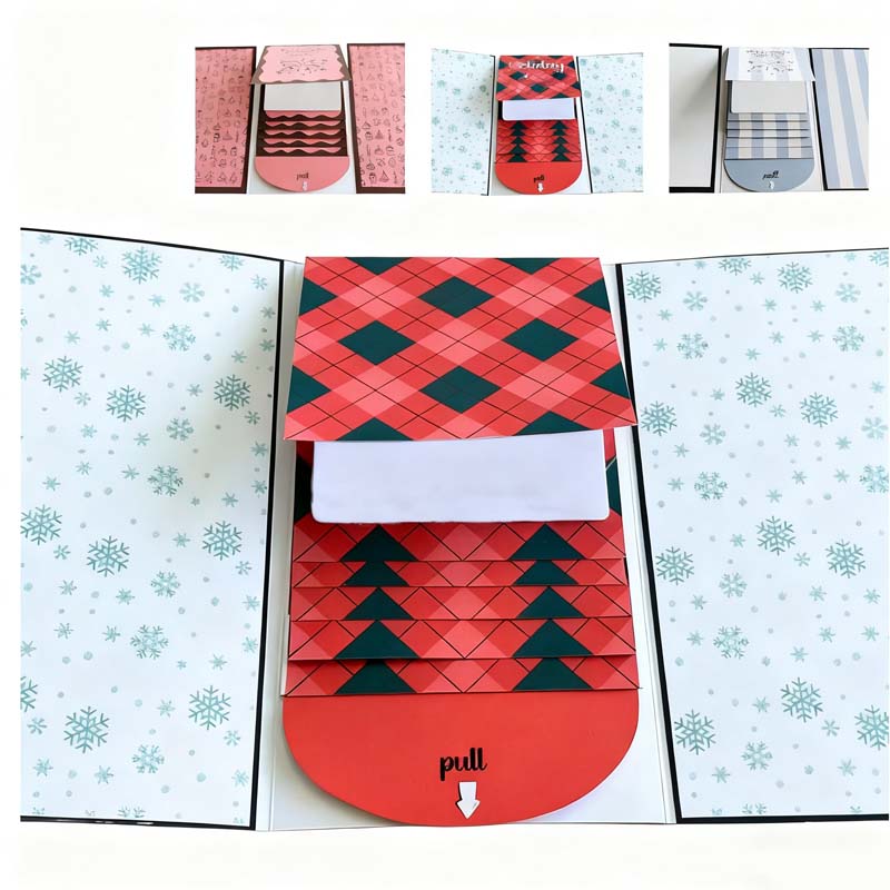 🎄Christmas Pre Sale￡6.99!!☃️Creative Christmas Waterfall Gift Card Booklet