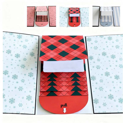 🎄Christmas Pre Sale￡6.99!!☃️Creative Christmas Waterfall Gift Card Booklet